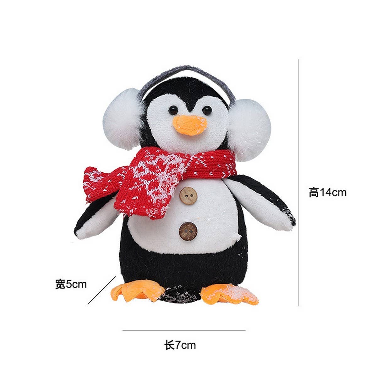 Cwmm10352_Christmas Penguin Ornament Cute Tree Hanging Decor