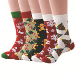CHRISTMAS PATTERN CREW SOCKS_CWMS0202