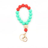 HOLIDAY SILICONE BEAD KEYCHAIN BRACELET GIFT_CWMM7011
