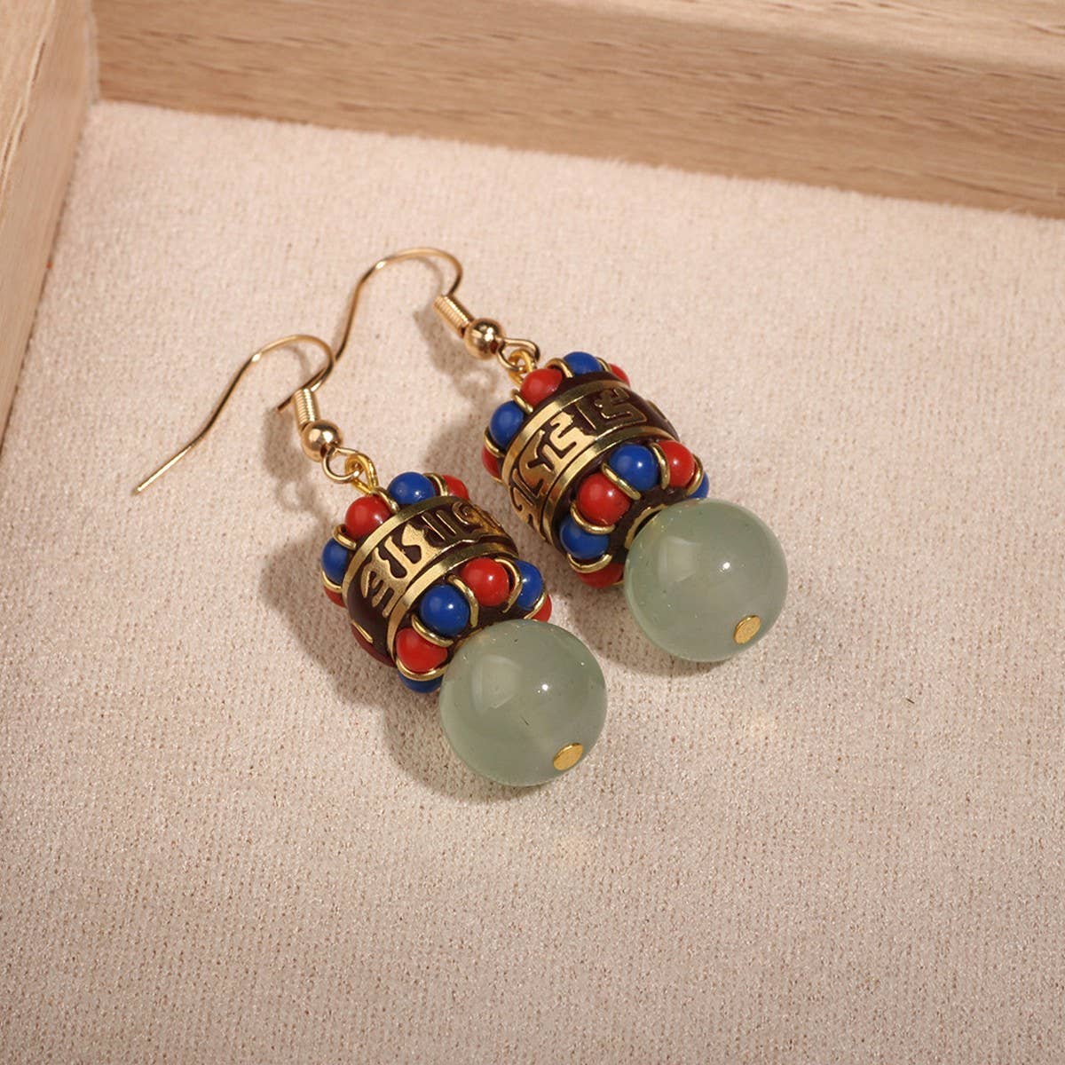 RETRO ETHNIC STYLE FASHION HAND WOVEN EARRINGS_CWAJE3987