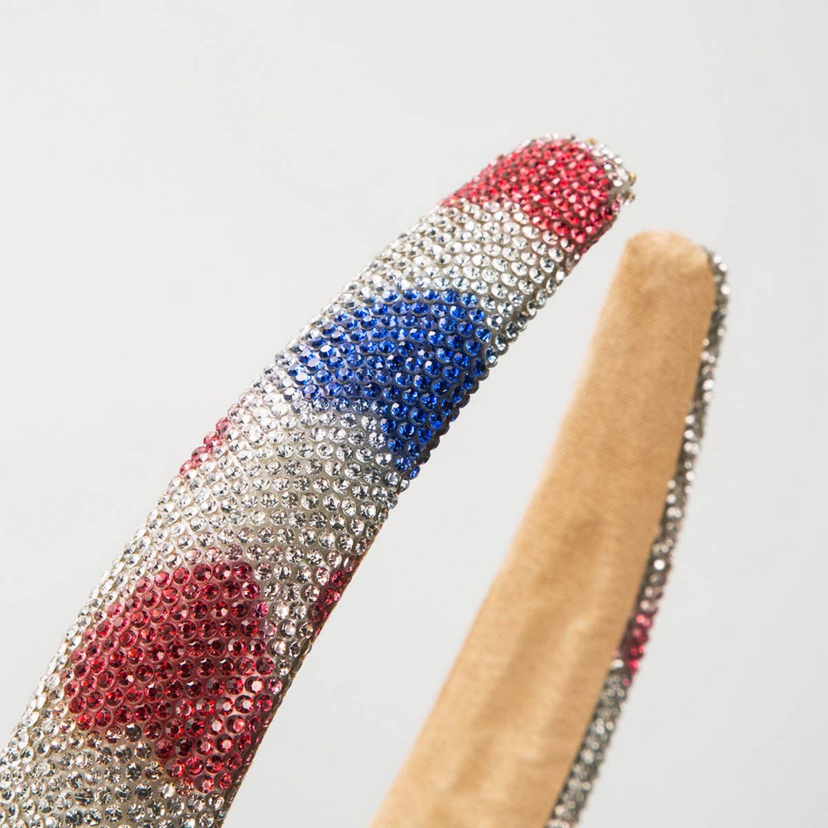 NEW AMERICAN FLAG FULL DIAMOND HEADBAND_CWAHA1260