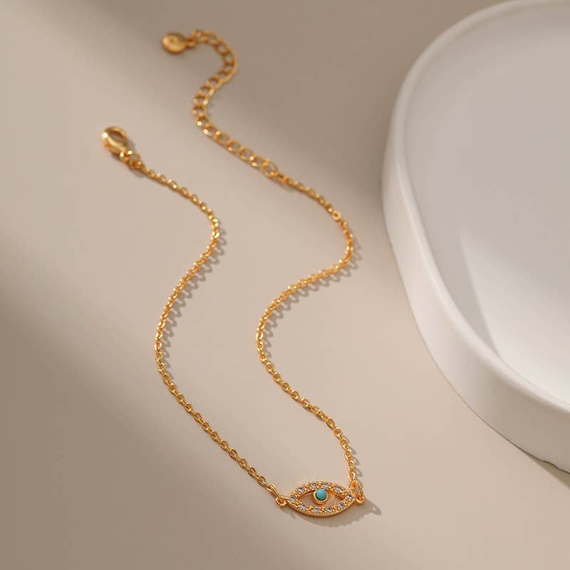 Niche And High-End Hollowed-Out Eye Anklet