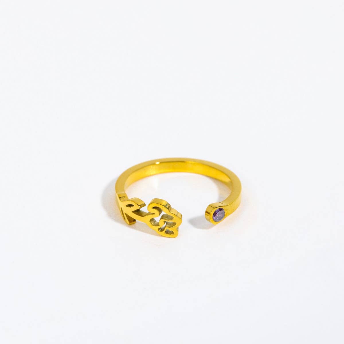 DECEMBER COLORED ZIRCONIA OPEN RING_CWMM5739