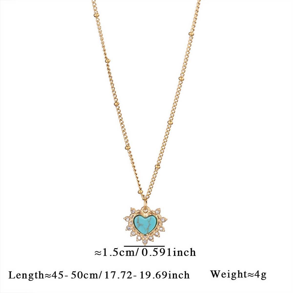 MINIMALIST HEART NECKLACE WITH BLUE TIGERS EYE_CWMM8820