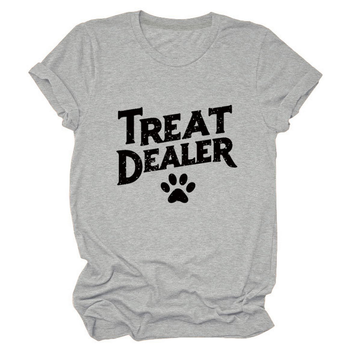 STYLISH CREW NECK SHORT SLEEVE TEE FOR WOMEN_CWDSD8365