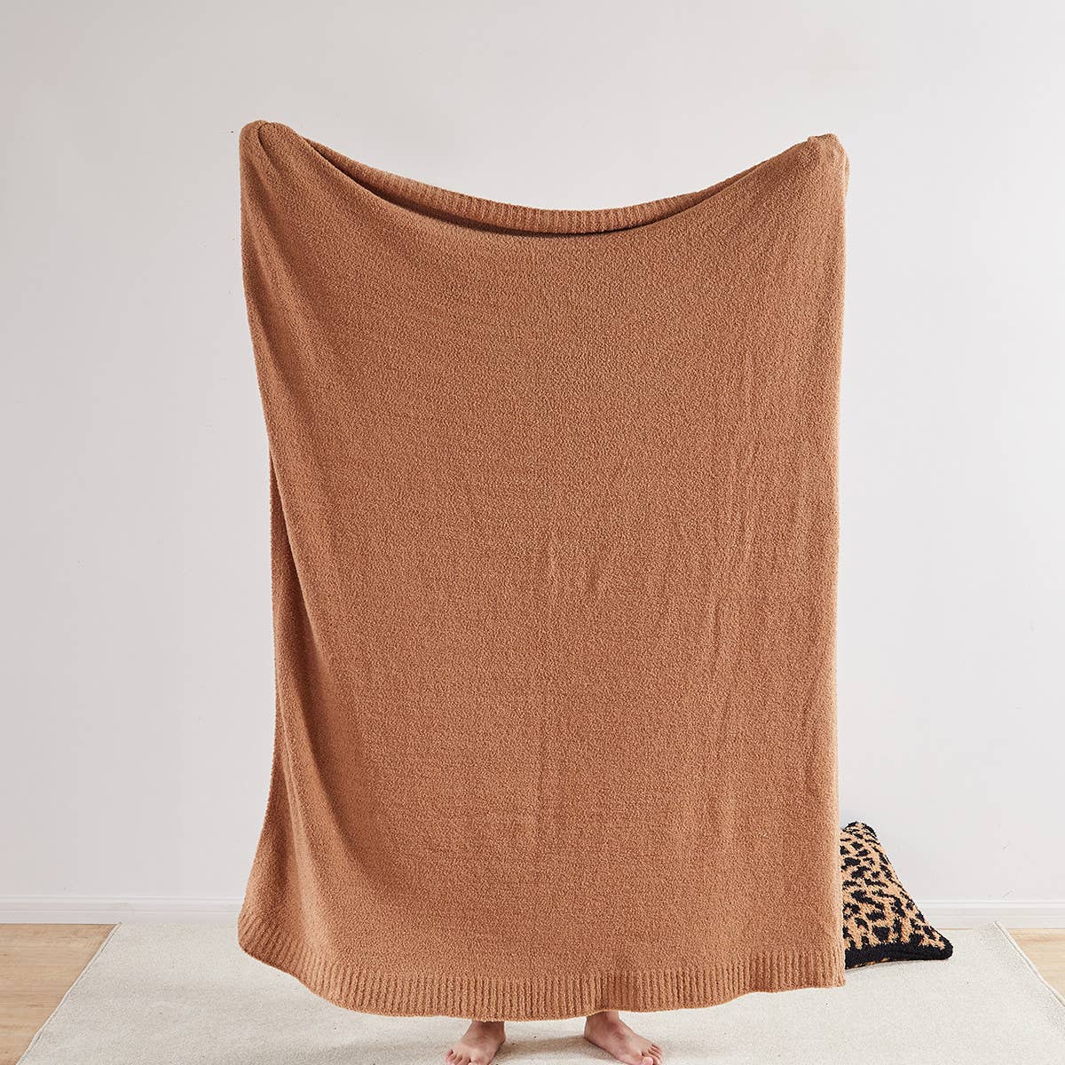 SOLID COLOR KNITTED JACQUARD BLANKET COVER BLANKET_CWMM0319
