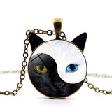 Yinyang Tai Chi Cat Time Gem Necklace_Cwaje0706