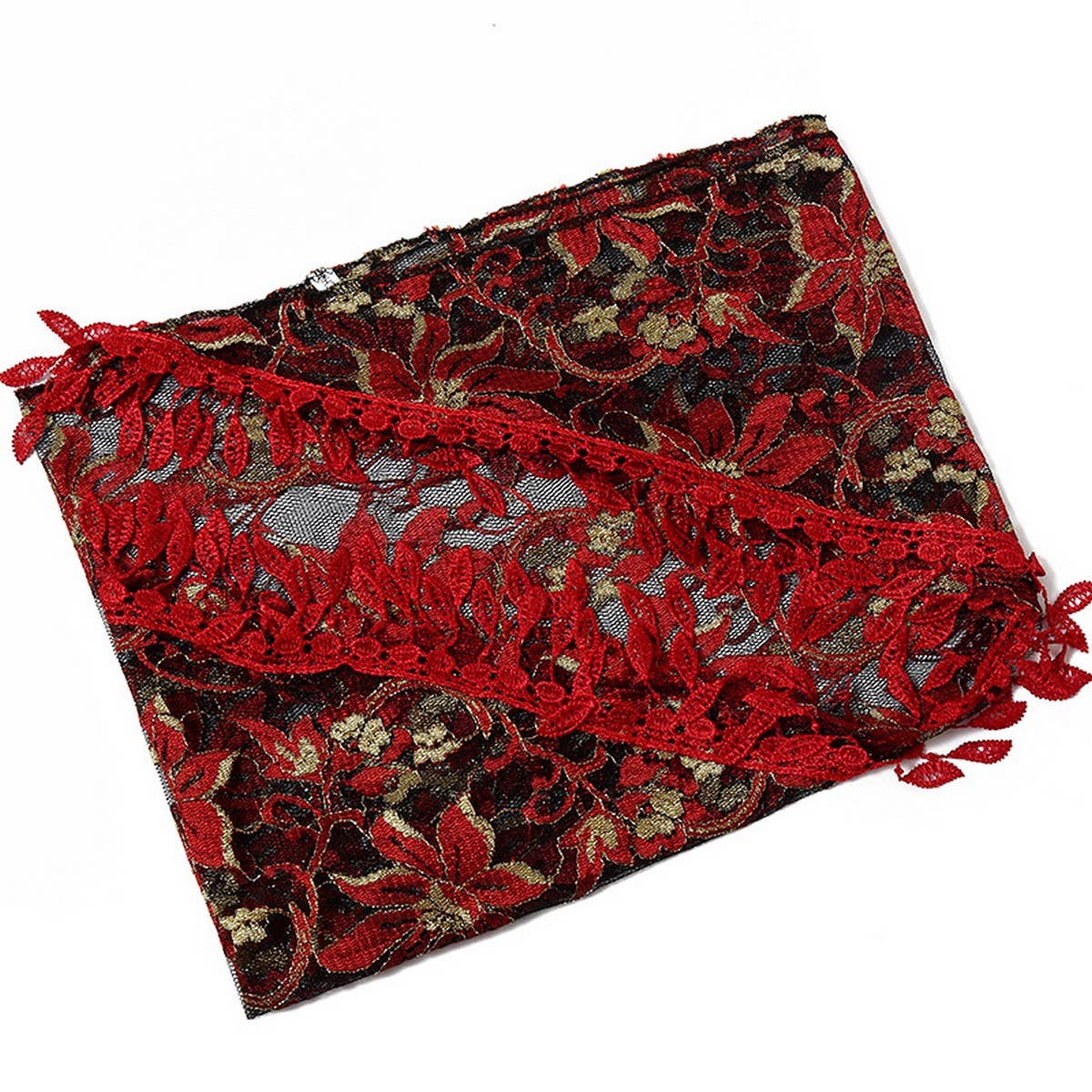 Fashionable Thin Lace Colored Scarf Veil_Cwmm2003