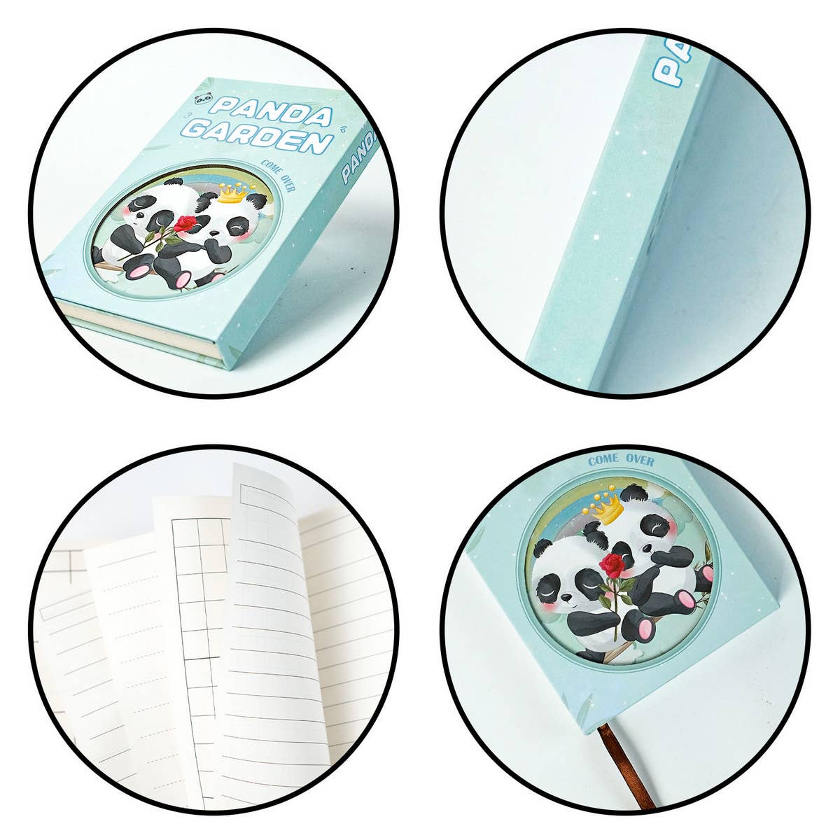 PORTABLE TRI FOLD MAGNETIC BUCKLE NOTEBOOK_CWMM1854