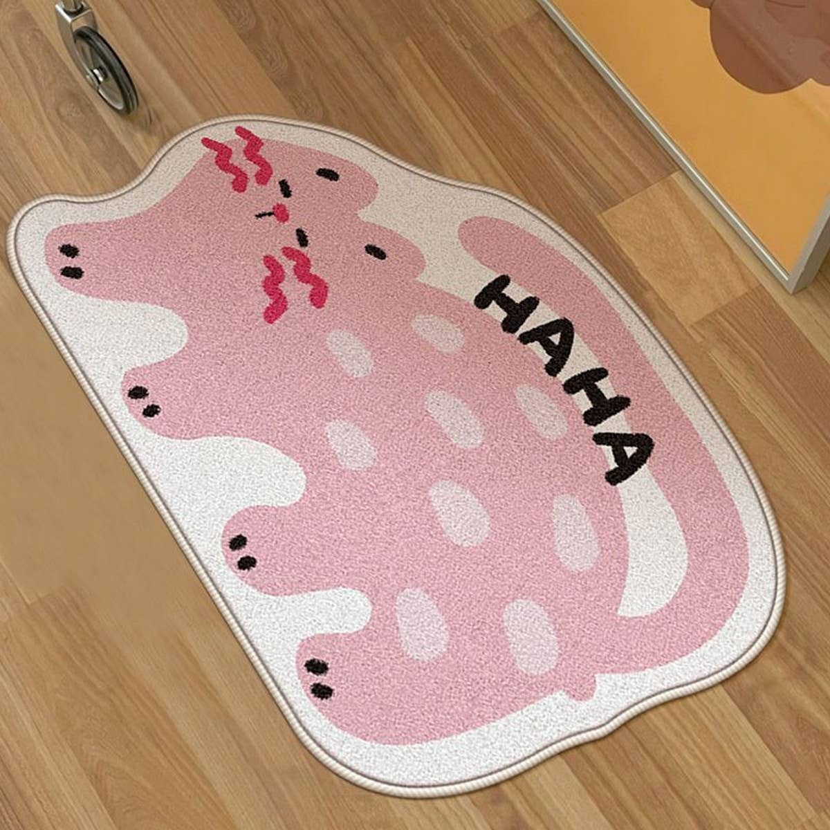 CUTE PINK ANIMAL RUG NON SLIP KIDS ROOM MAT_CWMM7517