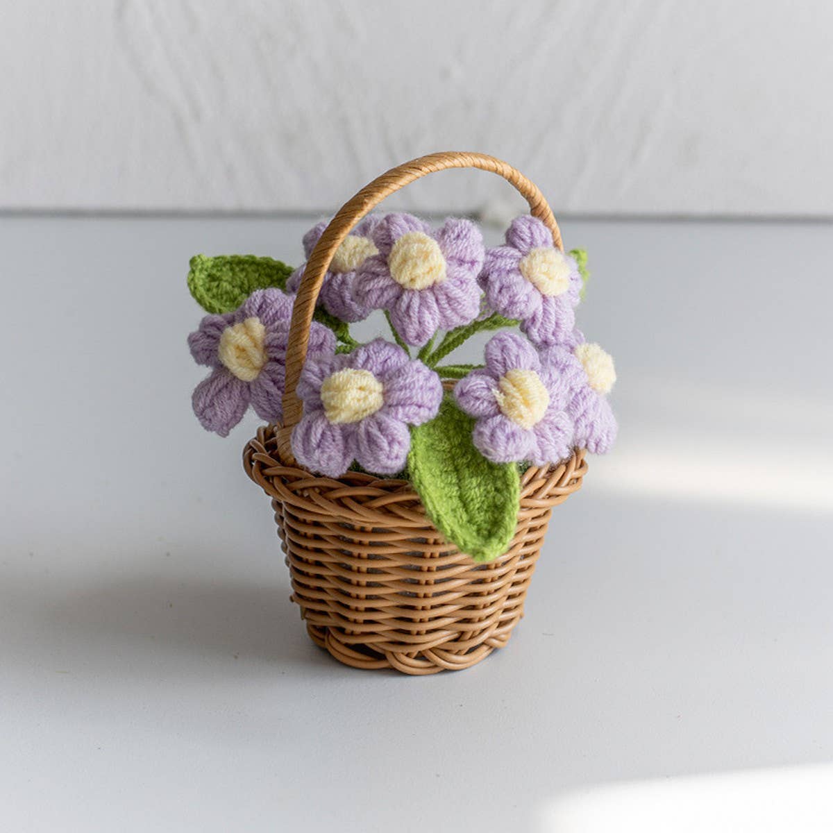 Cwmm9288_Handmade Crocheted Puff Flower Pot