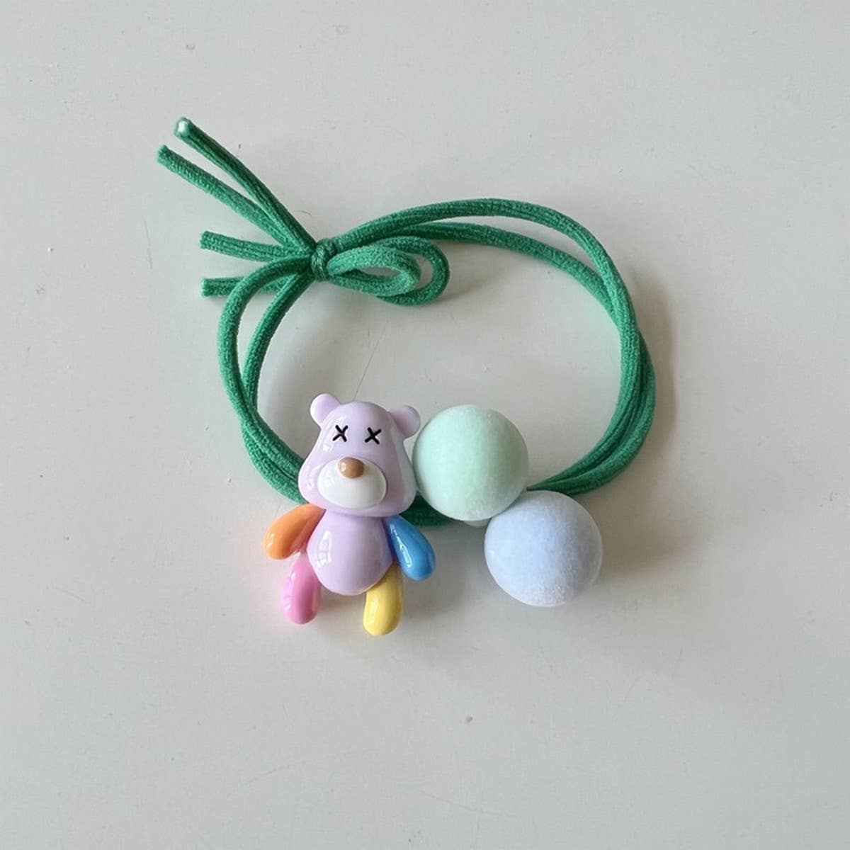 COLORFUL BEAR RUBBER BAND HAIR TIE_CWAHA1839