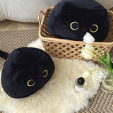 CUTE BLACK CAT PLUSH TOY PILLOW_CWMM0862