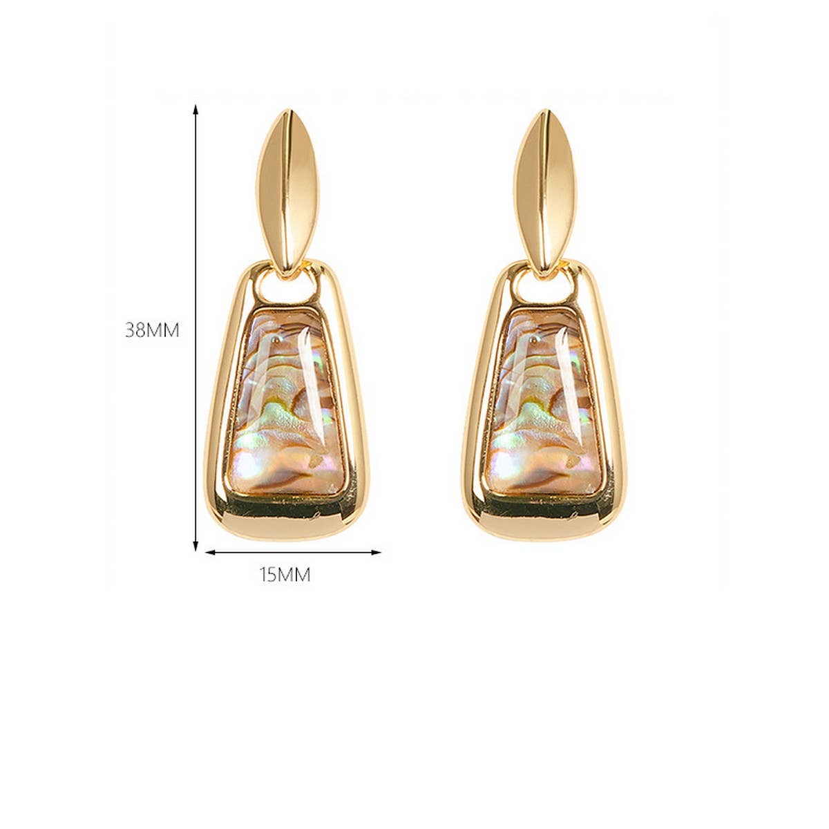 FASHIONABLE AND SIMPLE COLORFUL ABALONE EARRINGS_CWMM4284