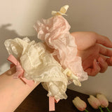 BALLET STYLE BOW HAIR SCRUNCHIES_CWAHA2270