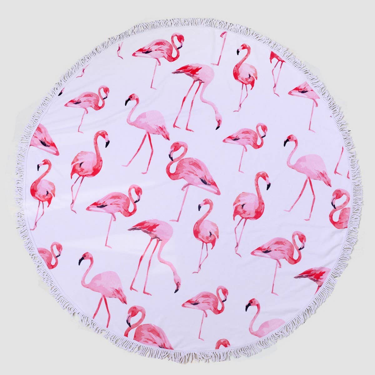 ROUND MICROFIBER TASSEL BEACH TOWEL BLANKET_CWMM7602