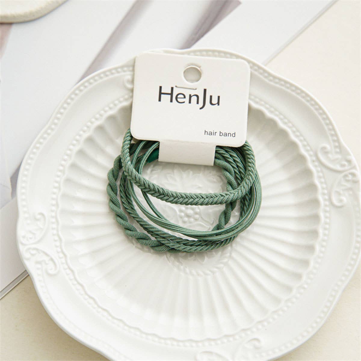 4PCS BRAIDED ELASTIC HAIR TIES SET FOR WOMEN_CWAHA0334