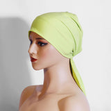 ARC SHAPED TWO TAIL CLASSIC ETHNIC HEADSCARF_CWASC2446