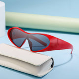 FASHION SPORTS ONE PIECE SPECIAL SHAPED SUNGLASSES_CWASG0725