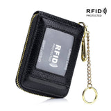 KEYCHAIN GENUINE LEATHER MULTIFUNCTIONA CARD HOLDER_CWAB3833