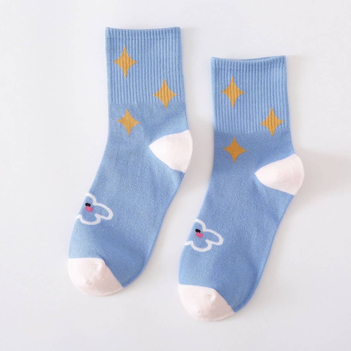 NEW ARRIVAL CLOUD COLLEGE STYLE MIDDLE TUBE SOCKS_CWMS1419