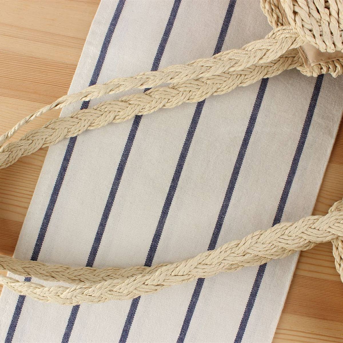 LARGE CAPACITY BEACH PAPER ROPE HOLLOW WOVEN BAG_CWAB2031