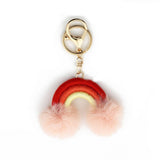 KEYCHAIN COTTON WOVEN CAR PENDANT BOHO POM POM_CWAB5017