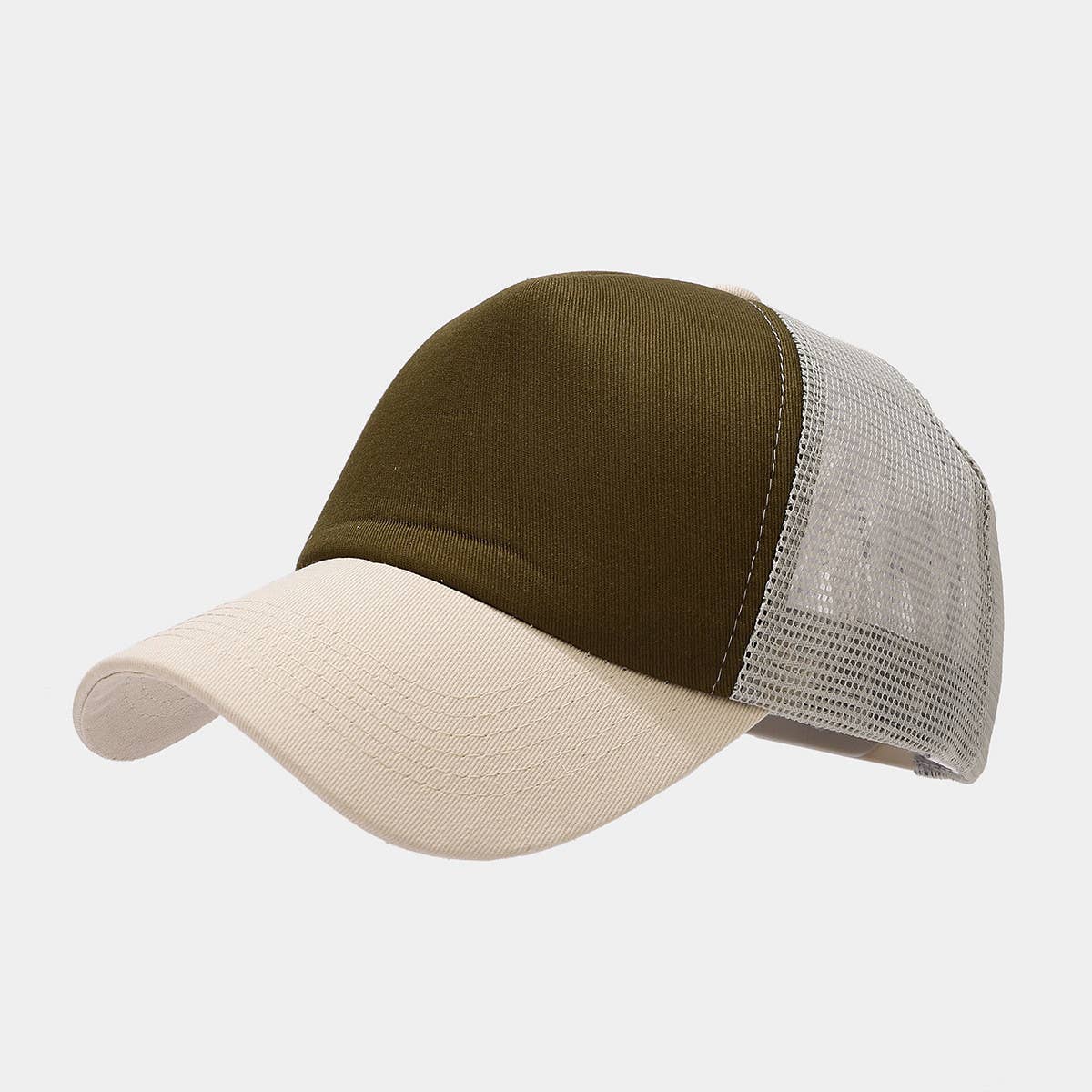 SPLICED LIGHT PANEL BREATHABLE BASEBALL CAP_CWAH1572