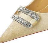 SHALLOW POINTED TOE DIAMOND BUCKLE HIGH HEELS_CWSHH0090