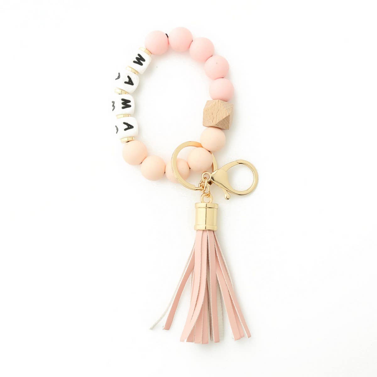 SILICONE BEAD BRACELET KEYCHAIN FOR WOMEN_CWMM7005
