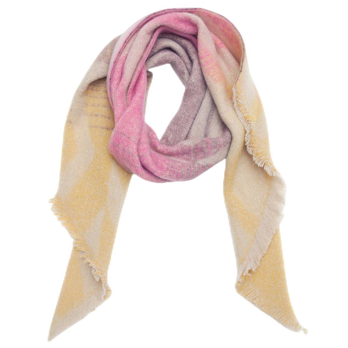 CIRCLE YARN DIAMOND SCARF REVERSIBLE WINTER WRAP_CWASC0122