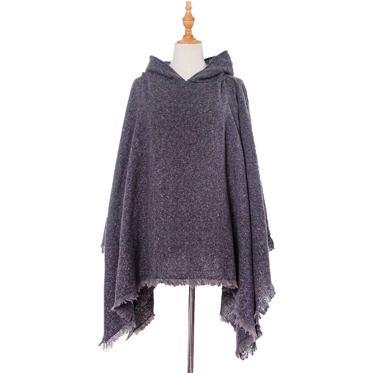 2024 NEW STYLE PULLOVER HOODED CAPE SHAWL_CWASC1205