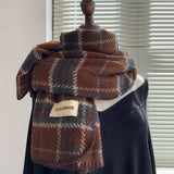 PLAID SCARF FOR WOMEN VERSATILE WINTER SHAWL_CWASC1502