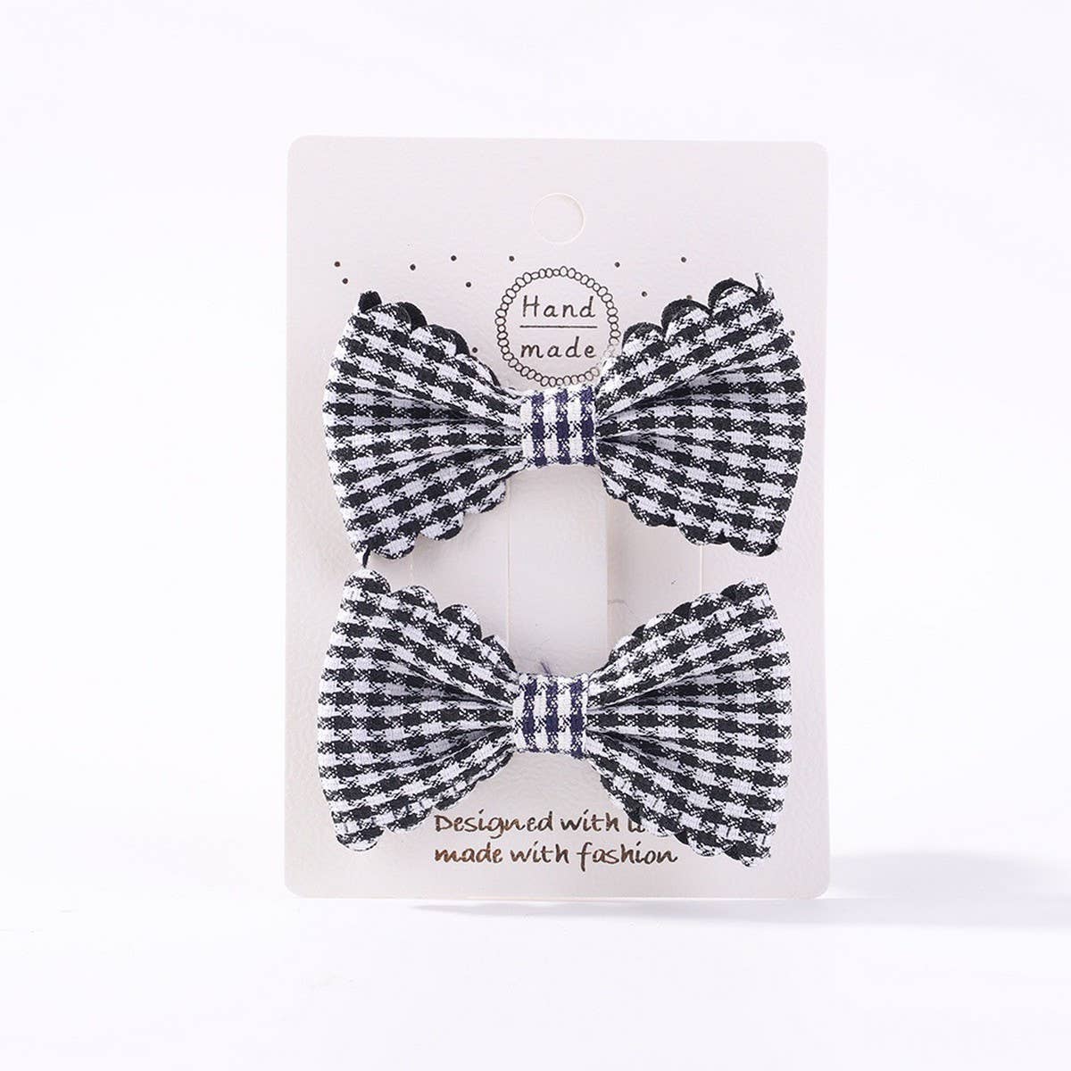 GIRLS PLAID LACE HAIR CLIPS DAILY PRINCESS_CWAHA6738