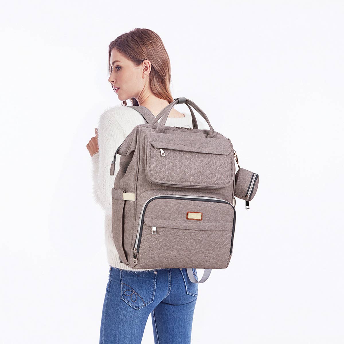 SIMPLE MULTIFUNCTIONAL MOTHER AND BABY BAG_CWAB2240