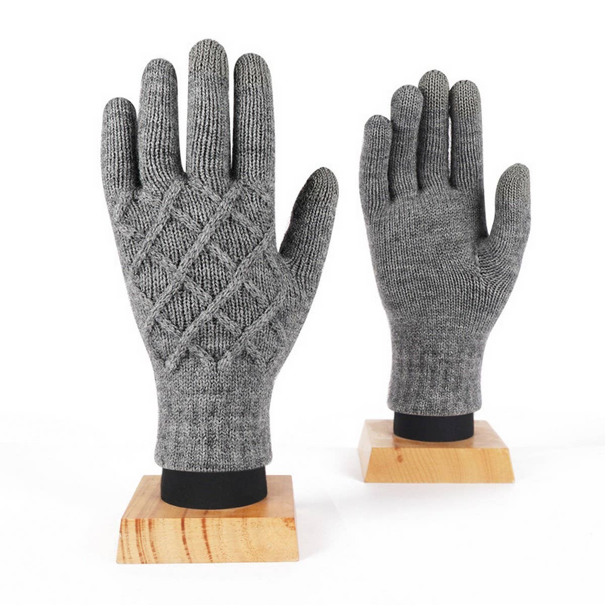Winter Cold Protection Warm Half Finger Gloves_Cwmm2884