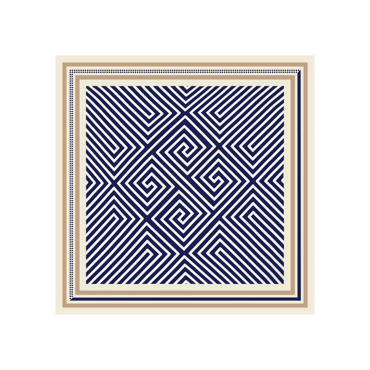 STRIPED SATIN SQUARE SCARF FOR SUN BAG WRAP_CWASC1149