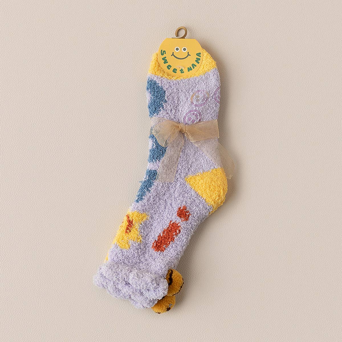 CUTE CARTOON SMILING FACE SOCKS_CWMS0876