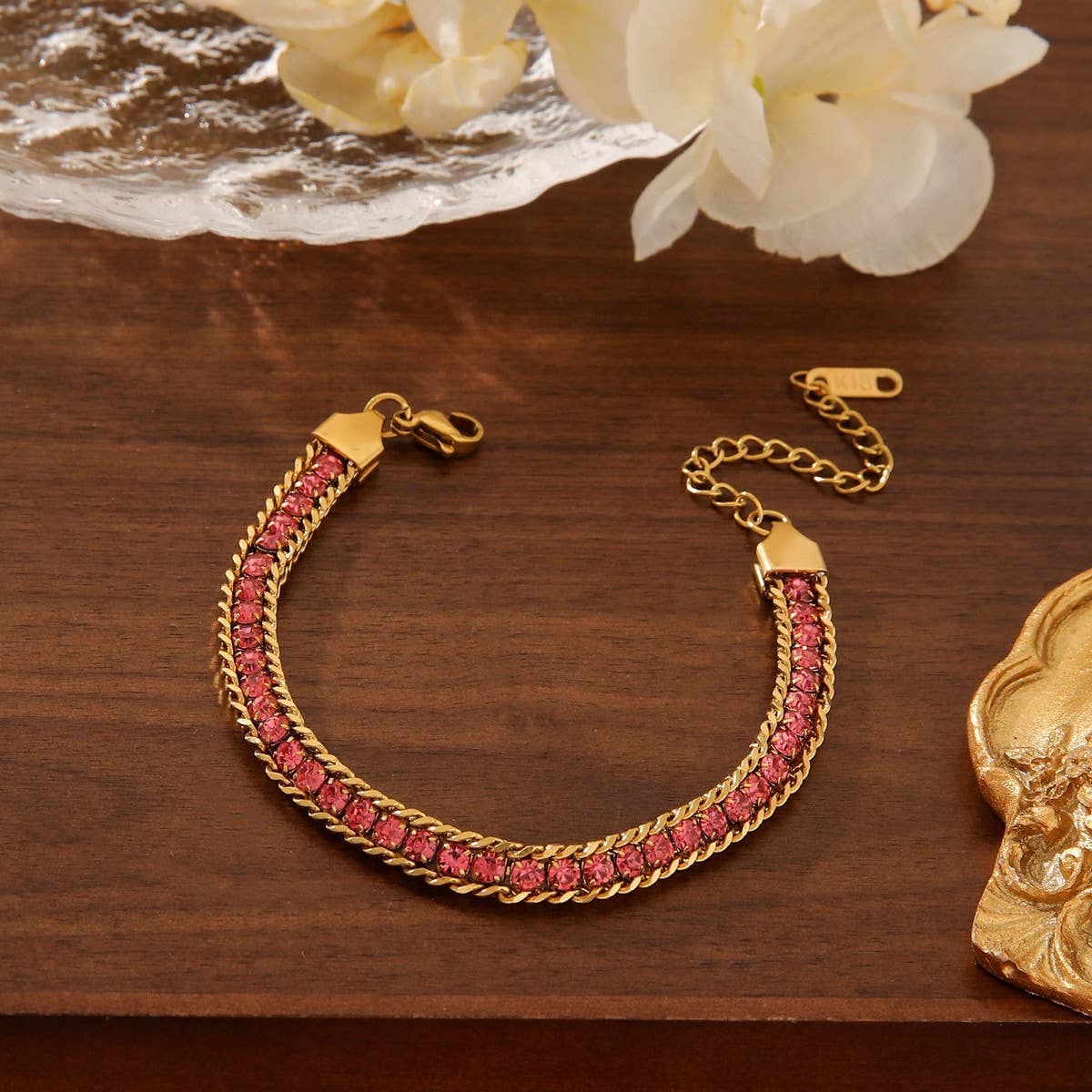 COLORFUL DIAMOND SNAKE BRACELET_CWMM3732