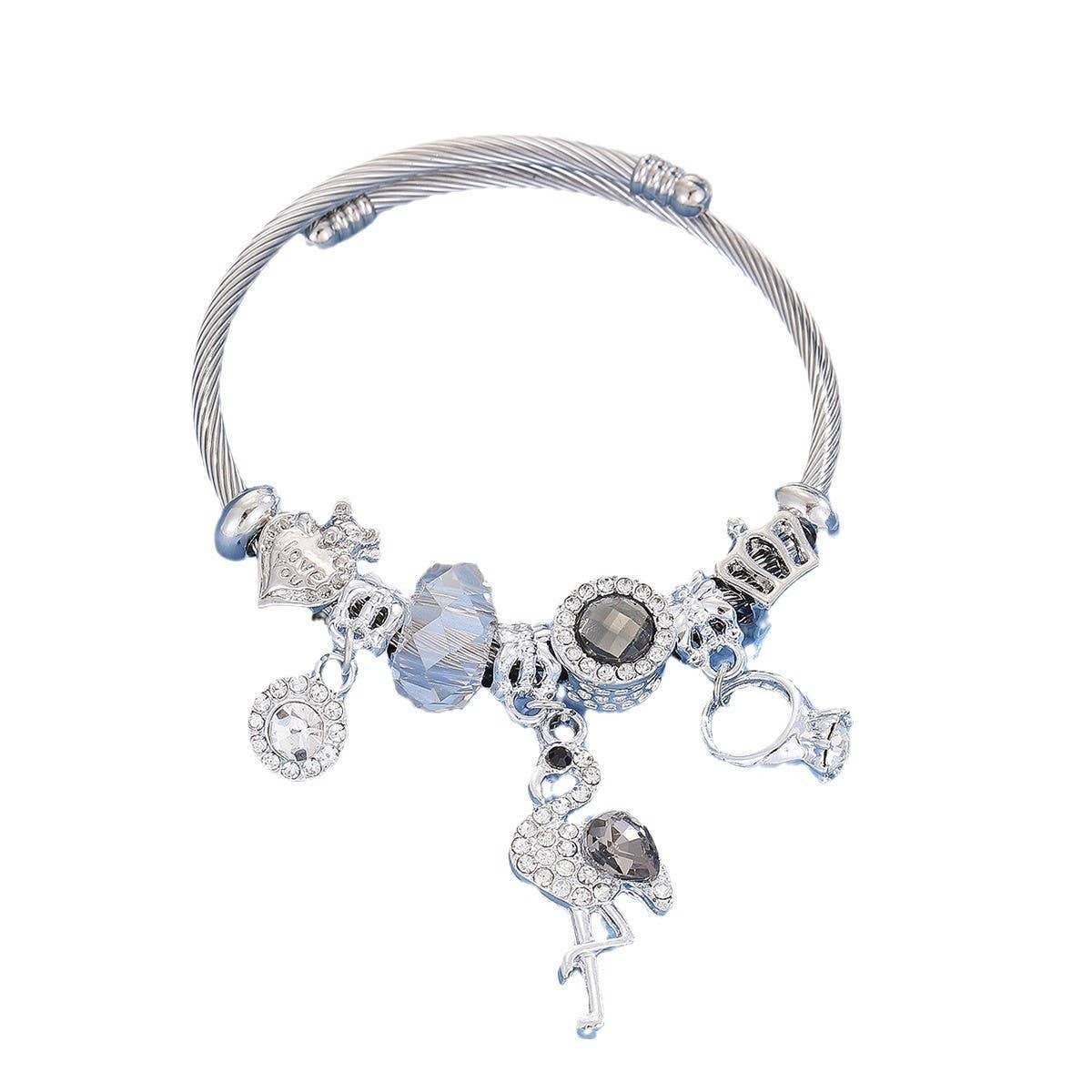 Trendy Silver Stainless Steel Adjustable Bracelet_Cwmm8591