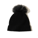 COZY WOOL CONE HAT WITH FUR BALL WOMEN S STYLE_CWAH3998