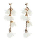 LONG TASSEL FLOWER EARRINGS NEW BOHO CHIC DESIGN_CWMM6272