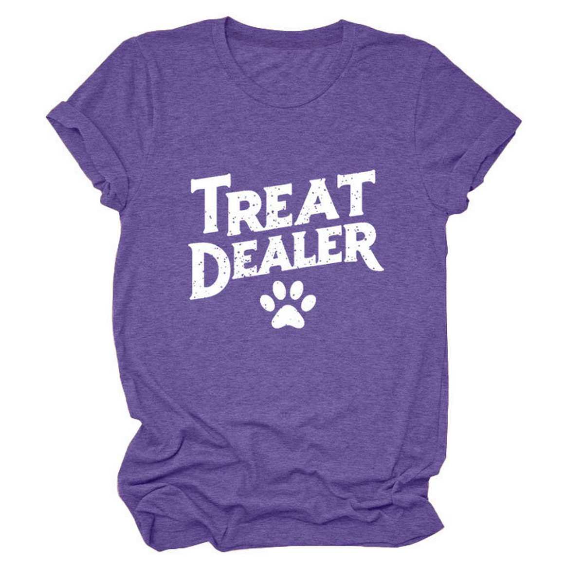 STYLISH CREW NECK SHORT SLEEVE TEE FOR WOMEN_CWDSD8365