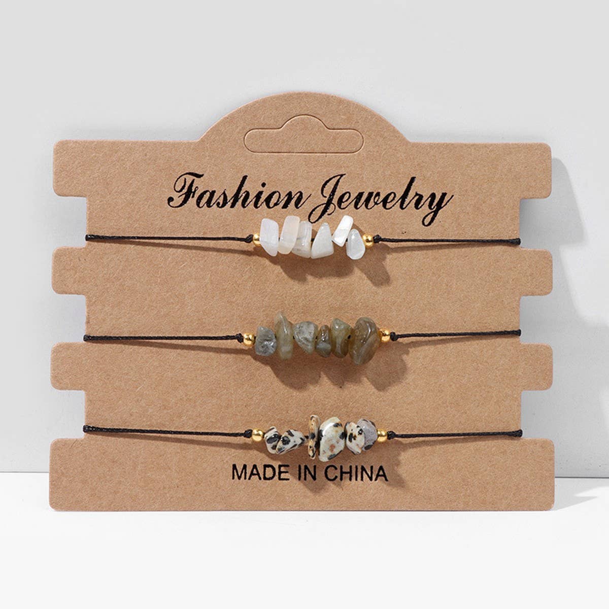 CRUSHED STONE TRIO BRAIDED BRACELET_CWAJE2103