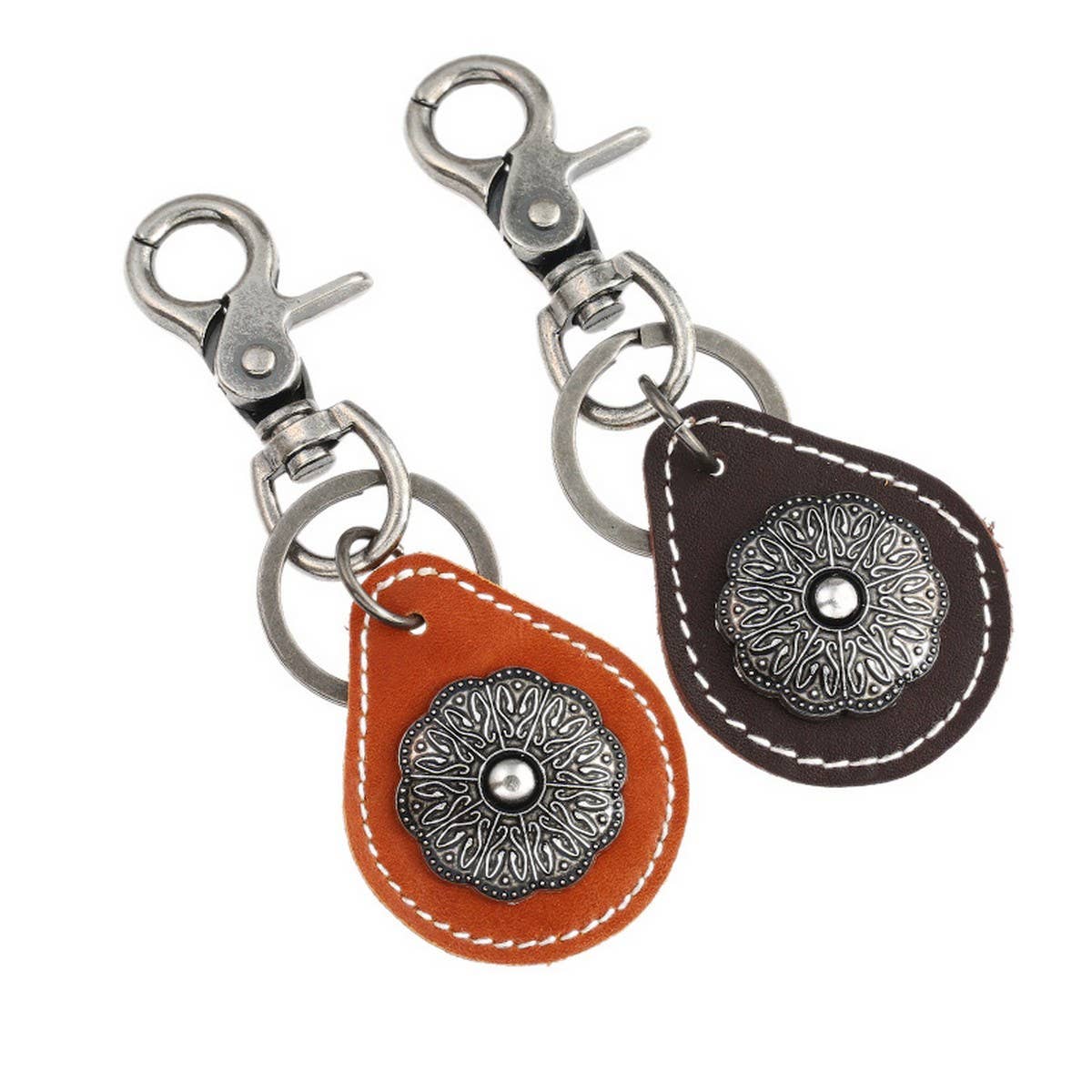 NEW CREATIVE MENS ALLOY LEATHER KEYCHAIN_CWMM5034
