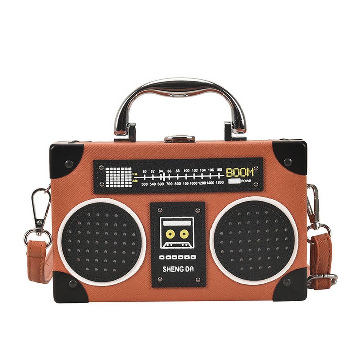 RETRO RADIO BOX SHAPED MESSENGER BAG_CWAB0985