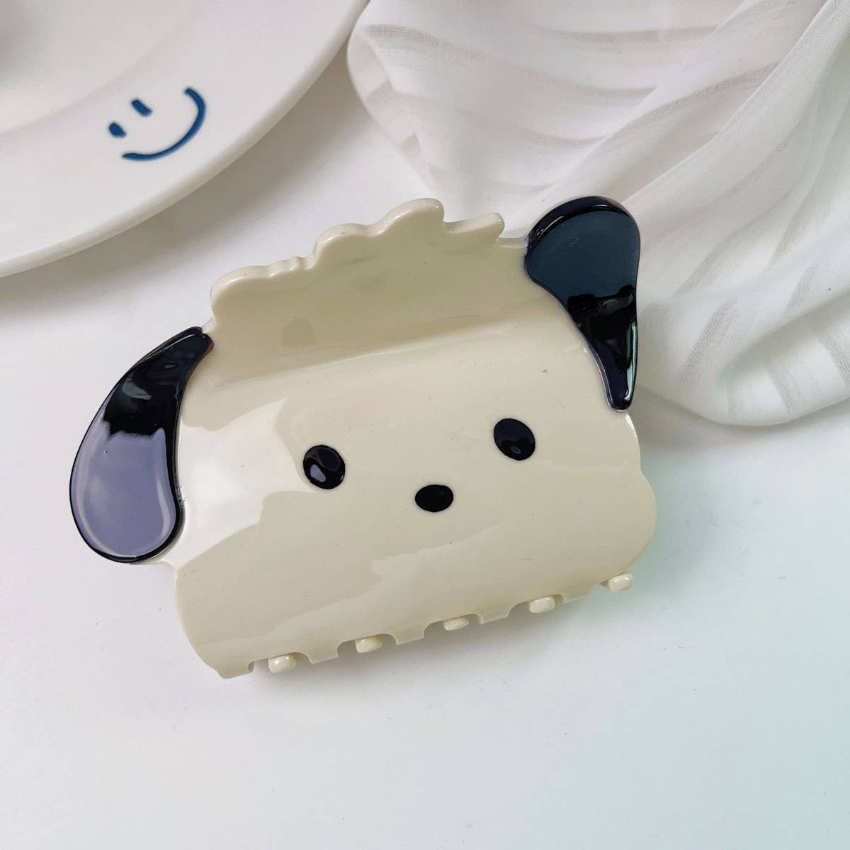 CUTE CARTOON CLOUD KITTEN HAIR CLAWS CLEAR GIRL_CWAHA1349