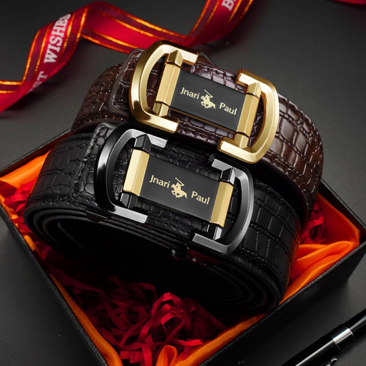 NEW CROCODILE PATTERN CLASSIC BELTS_CWABE0471