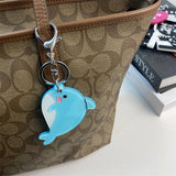 CUTE WHALE SLIDE MIRROR KEYCHAIN ACRYLIC GIFT_CWMM6372