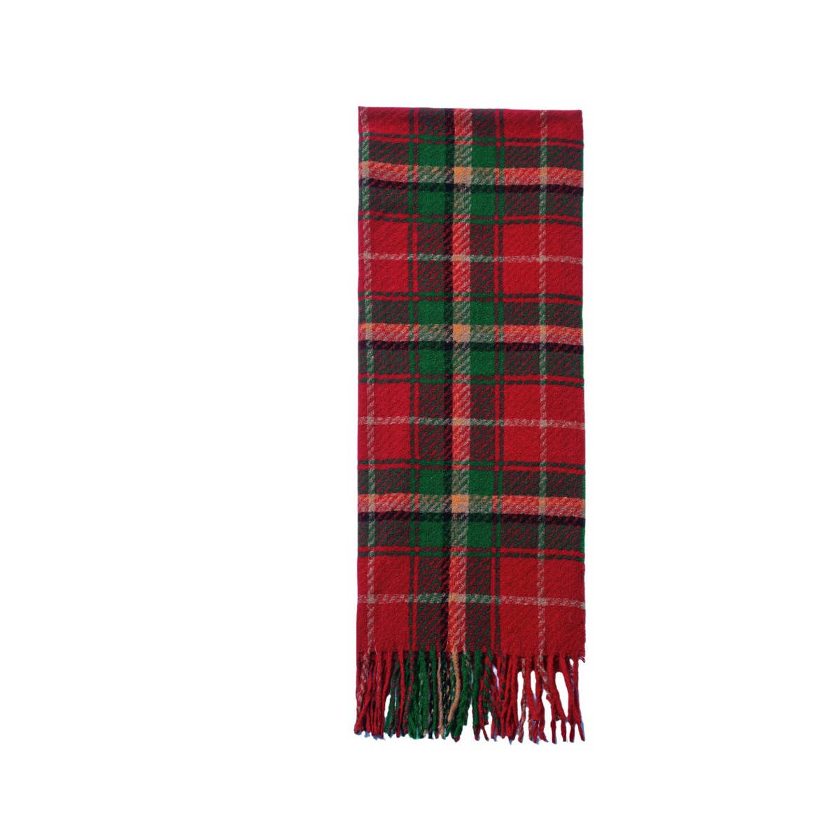 CHRISTMAS PLAID SCARF RED GREEN WINTER WRAP_CWASC1275
